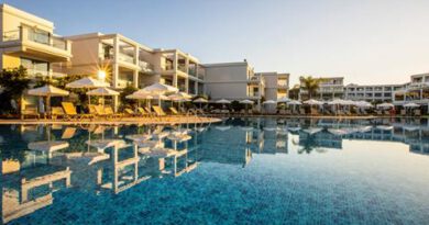 Lees alles over Hotel Asterias Beach Resort  in de plaats Afandou op Rhodos voor je vakantie in 2025