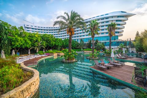 Lees alles over Hotel Concorde De Luxe Resort in de plaats Lara op Turkse Rivièra voor je vakantie in 2027
