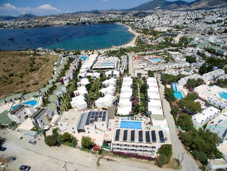 Lees alles over Hotel Jasmin Beach Hotel in de plaats Bodrum Gümbet op Egeïsche Kust voor je vakantie in 2027