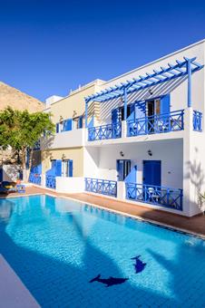 Lees alles over Hotel Karidis in de plaats Kamari op Santorini voor je vakantie in 2027