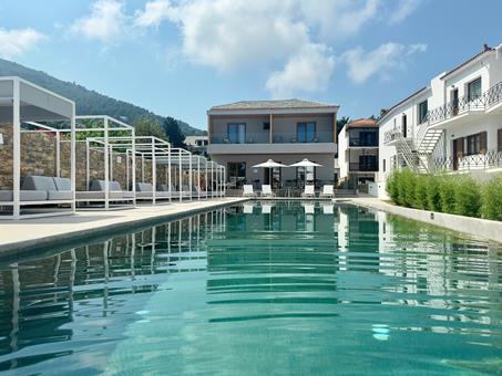 Lees alles over Hotel Olia Green Residence  in de plaats Skopelos stad op Skopelos voor je vakantie in 2025