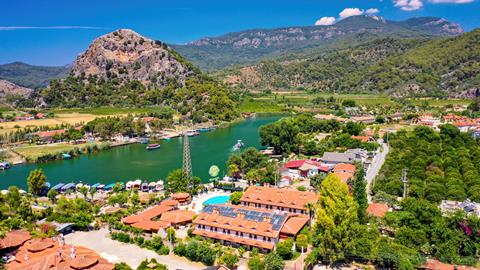 Lees alles over Hotel Portakal in de plaats Dalyan op Lycische Kust voor je vakantie in 2027