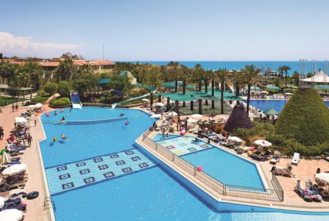 Lees alles over Hotel SPLASHWORLD AQI Pegasos World in de plaats Side op Turkse Rivièra voor je vakantie in 2027