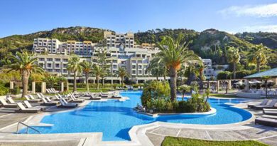Lees alles over Hotel Sheraton Rhodes Resort in de plaats Ixia op Rhodos voor je vakantie in 2027