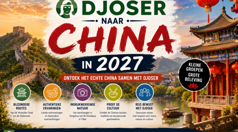 Met Djoser naar China in 2027