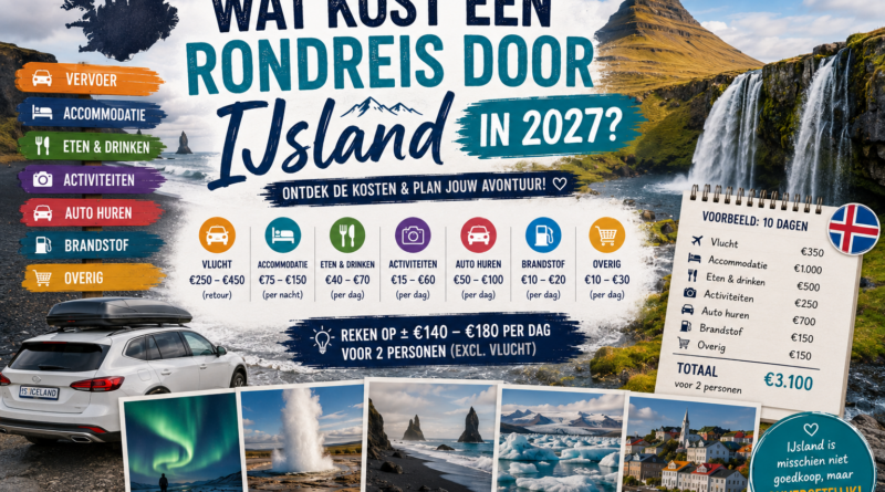 Wat kost een rondreis door IJsland in 2027? Alle prijzen en bespaartips
