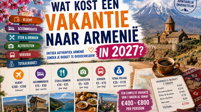 Wat kost een vakantie naar Armenië in 2027? Alle prijzen op een rij