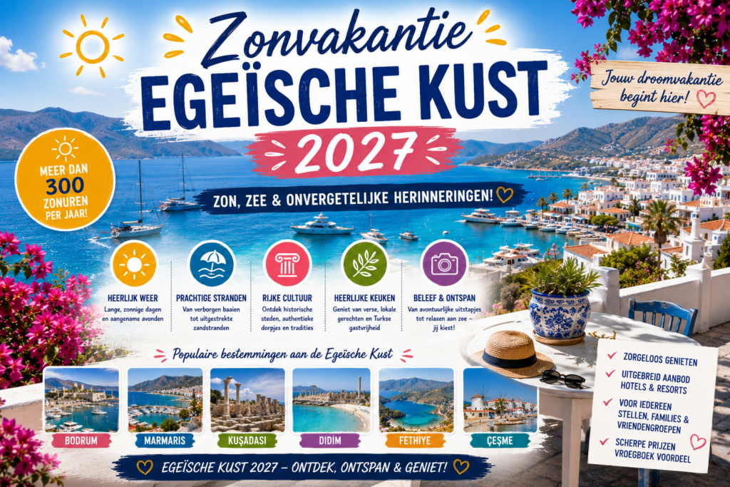 Zonvakantie Egeïsche Kust 2027 boeken