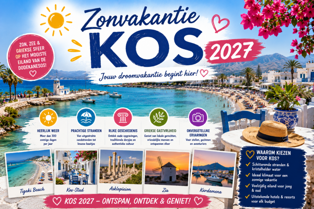 Zonvakantie Kos 2027 boeken