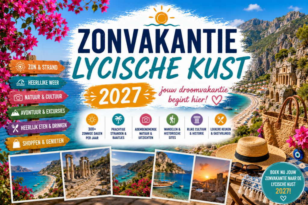 Zonvakantie Lycische Kust 2027 boeken