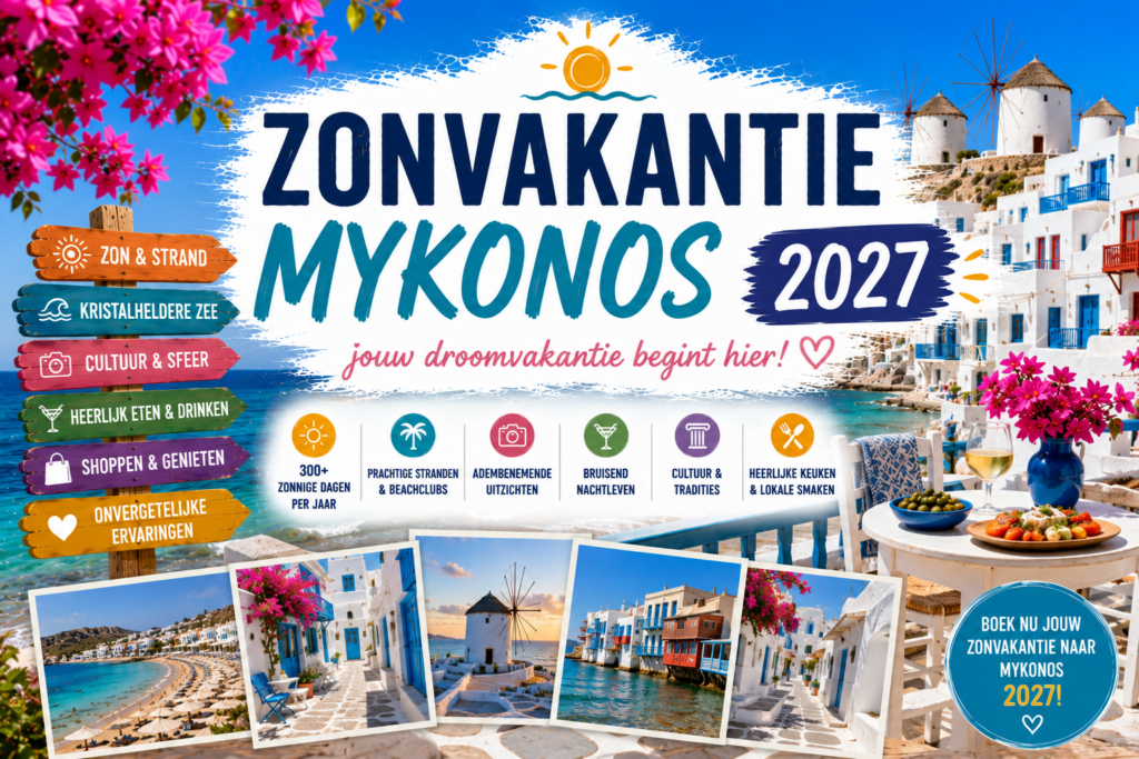 Zonvakantie Mykonos 2027 boeken