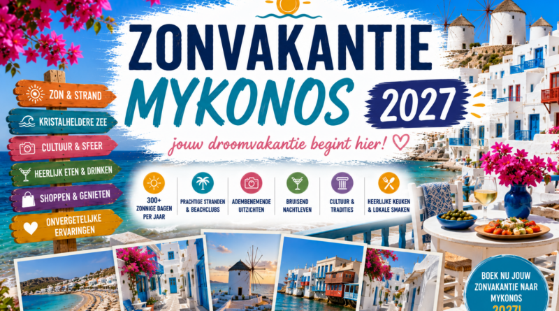 Zonvakantie Mykonos 2027 boeken