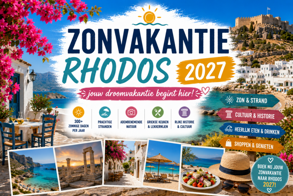 Zonvakantie Rhodos 2027 boeken
