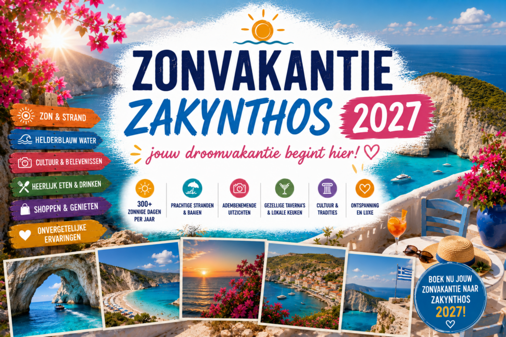 Zonvakantie Zakynthos 2027 boeken