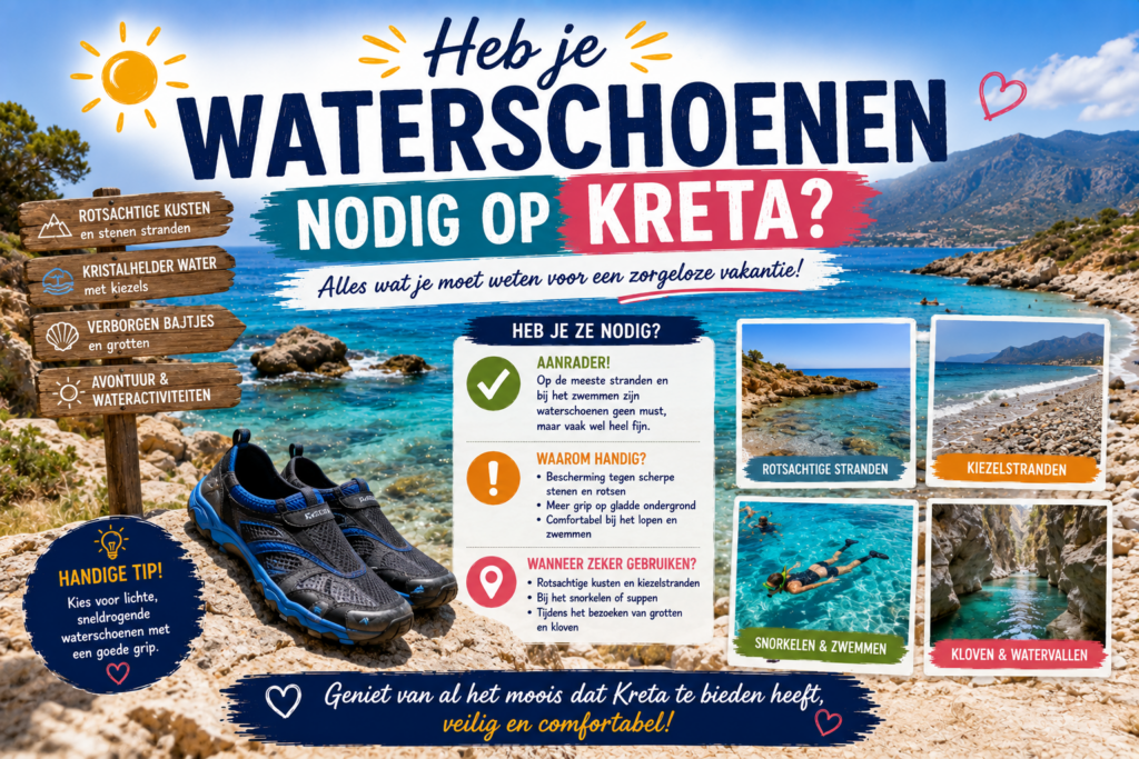 Heb je waterschoenen nodig op Kreta? Wij geven het antwoord